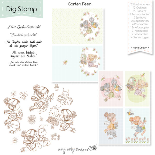 Digistamp Garten Feen [Digital] – Bild 4