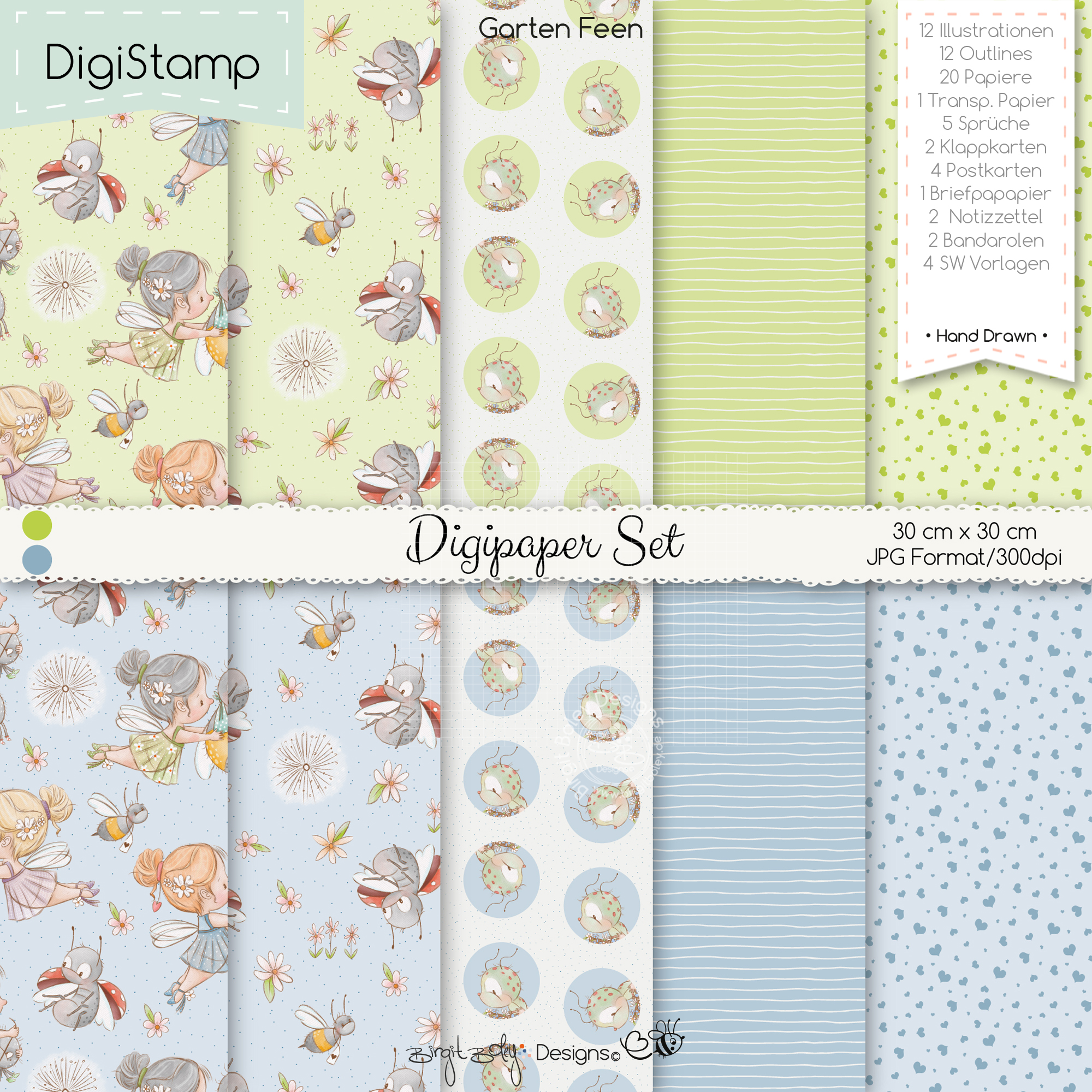 Digistamp Garten Feen [Digital] – Bild 2