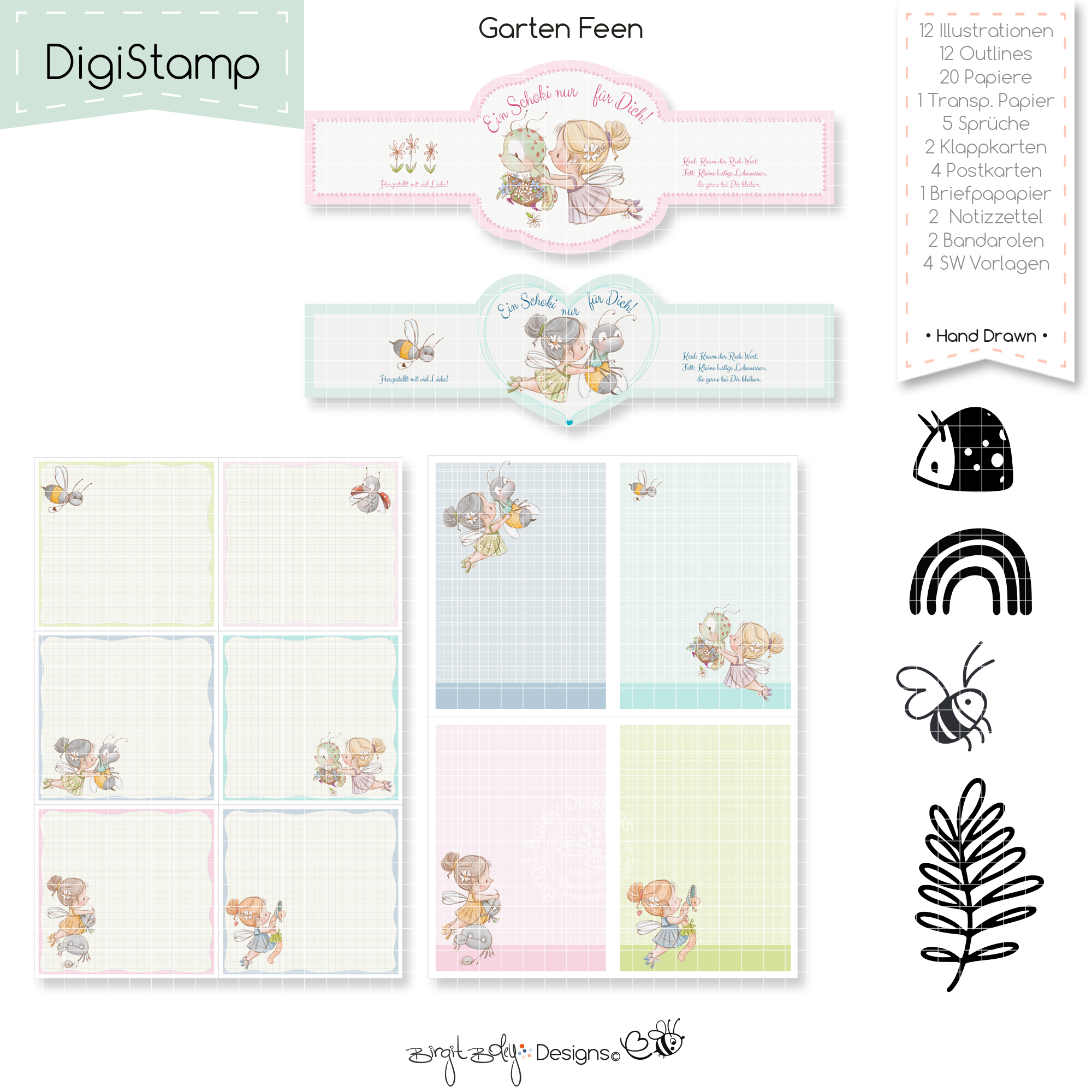 Digistamp Garten Feen [Digital] – Bild 5