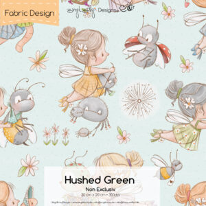 Stoffdesign Garten Feen • Hushed Green • Non Exclusiv [Digital]