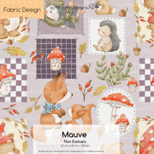 Stoffdesign Herbst • Mauve • Non Exclusiv [Digital]