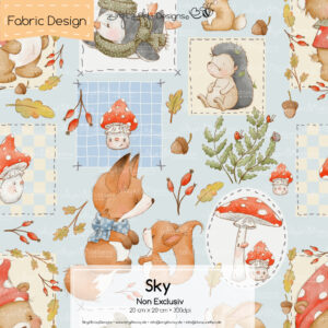 Stoffdesign Herbst • Sky • Non Exclusiv [Digital]