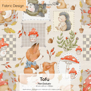Stoffdesign Herbst • Tofu • Non Exclusiv [Digital]