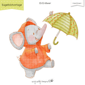 Bügelbildvorlage Eli Erdbeer [Digital]