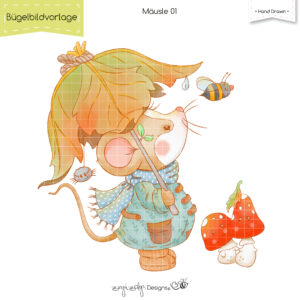 Bügelbildvorlage Mäusle 01 [Digital]