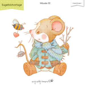Bügelbildvorlage Mäusle 02 [Digital]