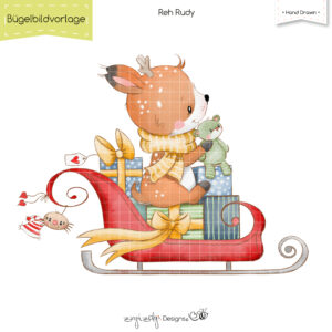 Bügelbildvorlage Reh Rudy [Digital]