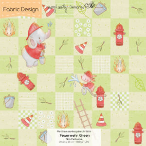 Stoffdesign Feuerwehr • Green • Non Exclusive [Digital]