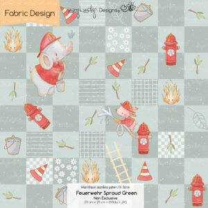 Stoffdesign Feuerwehr • Sproud Green • Non Exclusive [Digital]