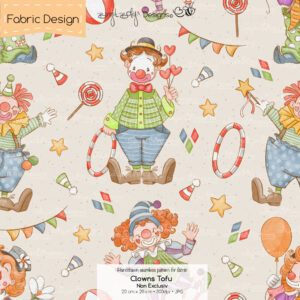 Stoffdesign Clowns • Tofu • Non Exclusiv [Digital]