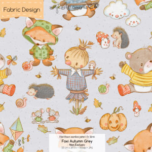 Stoffdesign Foxi Autumn • Grey • Non Exclusiv [Digital]