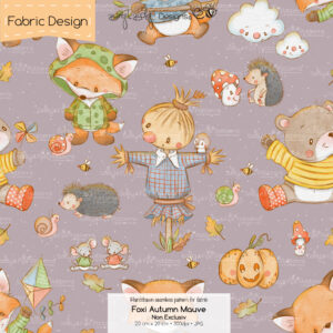 Stoffdesign Foxi Autumn • Mauve • Non Exclusiv [Digital]