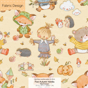 Stoffdesign Foxi Autumn • Vanilla • Non Exclusiv [Digital]