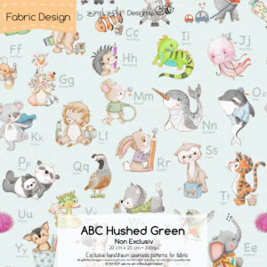 Stoffdesign ABC Englisch • Hushed Green • Non Exclusiv [Digital]