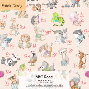 Stoffdesign ABC Englisch • Rose • Non Exclusiv [Digital]