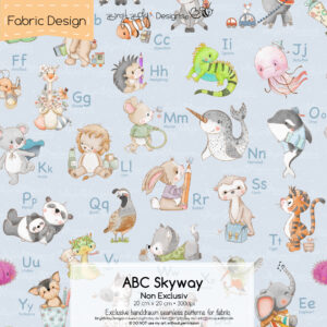 Stoffdesign ABC Englisch • Skyway • Non Exclusiv [Digital]