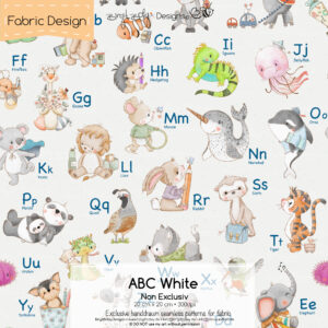 Stoffdesign ABC Englisch • White • Non Exclusiv [Digital]