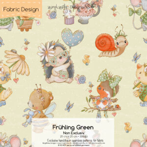 Stoffdesign Frühling • Green • Non Exclusiv [Digital]