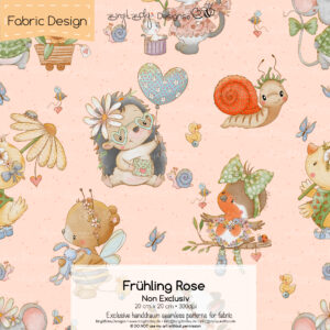 Stoffdesign Frühling • Rose • Non Exclusiv [Digital]