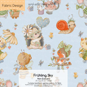 Stoffdesign Frühling • Sky • Non Exclusiv [Digital]