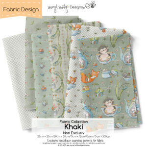 Stoffdesign Garden Picnic Day  Collection • Khaki • Non Exclusiv [Digital]