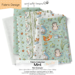 Stoffdesign Garden Picnic Day  Collection • Mint • Non Exclusiv [Digital]