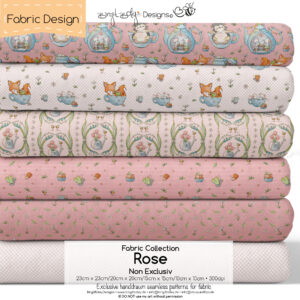 Stoffdesign Garden Picnic Day  Collection • Rose • Non Exclusiv [Digital]