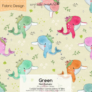 Stoffdesign Wally • Green • Non Exclusiv [Digital]