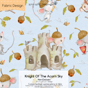 Stoffdesign Knight Of The Acorn • Sky • Non Exclusiv [Digital]