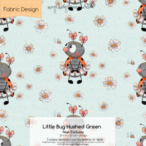 Stoffdesign Little Bug • Hushed Green • Non Exclusiv [Digital]