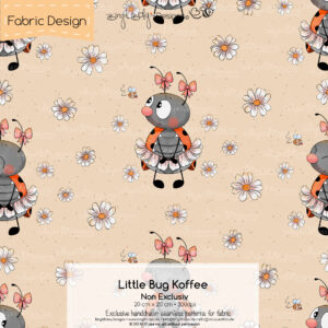 Stoffdesign Little Bug • Koffee • Non Exclusiv [Digital]