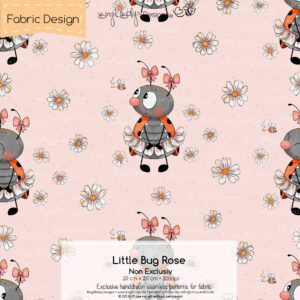 Stoffdesign Little Bug • Rose • Non Exclusiv [Digital]