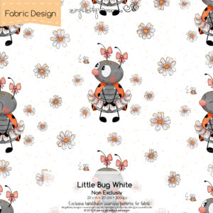 Stoffdesign Little Bug • White • Non Exclusiv [Digital]
