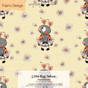 Stoffdesign Little Bug • Yellow • Non Exclusiv [Digital]