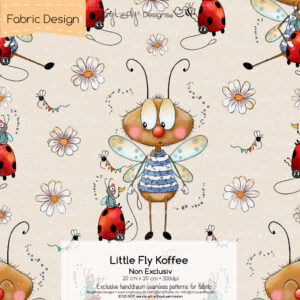 Stoffdesign Little Fly • Koffee • Non Exclusiv [Digital]