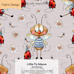 Stoffdesign Little Fly • Mauve • Non Exclusiv [Digital]