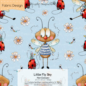 Stoffdesign Little Fly • Sky • Non Exclusiv [Digital]