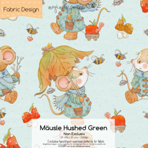 Stoffdesign Mäusle • Hushed Green • Non Exclusiv [Digital]