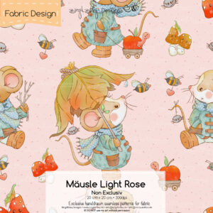 Stoffdesign Mäusle • Light Rose • Non Exclusiv [Digital]