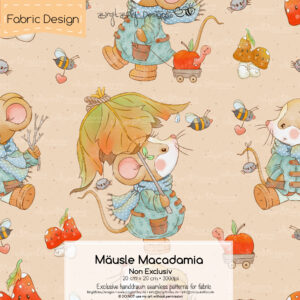 Stoffdesign Mäusle • Macadamia • Non Exclusiv [Digital]
