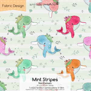 Stoffdesign Wally • Mint Stripes • Non Exclusiv [Digital]