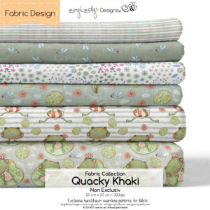 Stoffdesign Quacky  Collection • Khaki • Non Exclusiv [Digital]