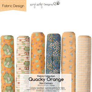 Stoffdesign Quacky  Collection • Orange • Non Exclusiv [Digital]