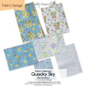 Stoffdesign Quacky  Collection • Sky • Non Exclusiv [Digital]