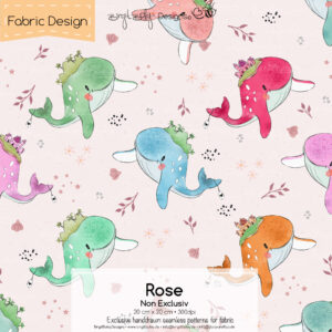 Stoffdesign Wally • Rose • Non Exclusiv [Digital]