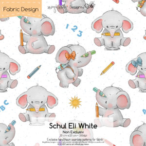Stoffdesign Schul Eli • White • Non Exclusiv [Digital]