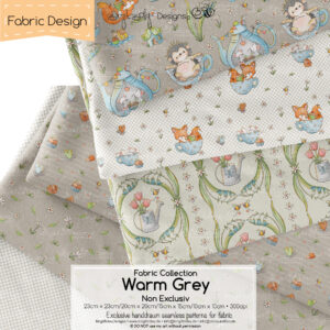 Stoffdesign Garden Picnic Day  Collection • Warm Grey • Non Exclusiv [Digital]