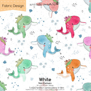 Stoffdesign Wally  • White • Non Exclusiv [Digital]