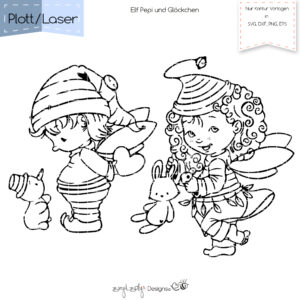 PlottLaser Elf Pepi und Glöckchen [Digital]