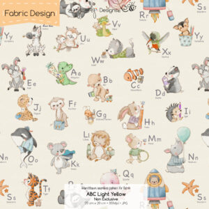 Stoffdesign ABC • Light Yellow • Non Exclusive [Digital]
